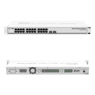 Two SFP+ Port Datacom Switches SwOS Powered 24 Port Gigabit Ethernet Switch