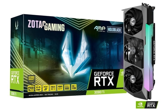 12GB 19Gbps Geforce Graphic Card ZOTAC GAMING GeForce RTX 3080 Ti AMP Holo
