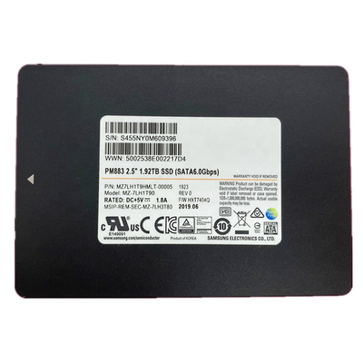 SATA 6.0 Gbps 1.92TB Internal Hard Drive SSD Samsung PM883 MZ7LH1T9HMLT