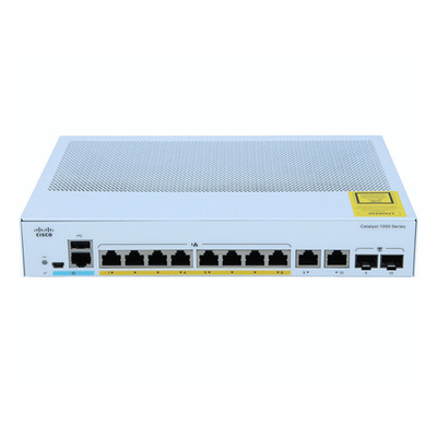Network management switch Cisco C1000-8P-E-2G-L 8-port gigabit  2x 1G SFP and RJ-45 combo uplinks POE 67W