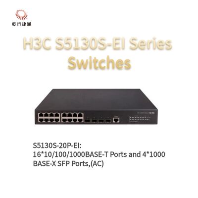 H3C S5130S-20P-EI Series Enhanced Gigabit Access Switches，network data switch，smart network switch