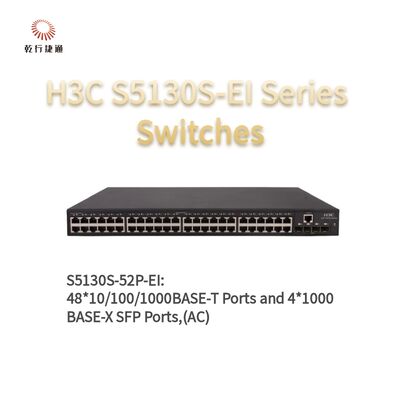 H3C S5130S-52P-EI Series Enhanced Gigabit Access Switches，network data switch，smart network switch