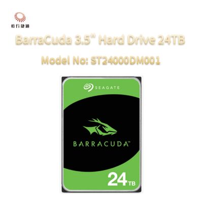 Seagate BarraCuda 3.5" Hard Drive 24TB Model No: ST24000DM001
