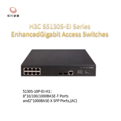H3C S5130S-EI Series   S5130S-10P-EI-H1 Enhanced Gigabit Access Switches
