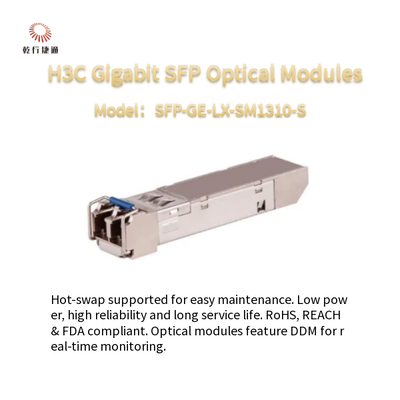 H3C Gigabit SFP Optical Modules Low Power Consumption and Hot-swappable  SFP-GE-LX-SM1310-S