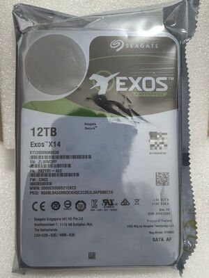 Seagate Exos Enterprise Hard Drives EXOS 12TB Model No: ST12000NM0538