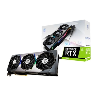 MSI GeForce RTX 3080 SUPRIM X 12G Non LHR Gaming Graphics Card 384 Bit