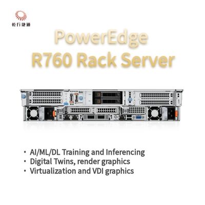 Dell PowerEdge R760 Rack Server Model，flash storage system，xeon cpu server
