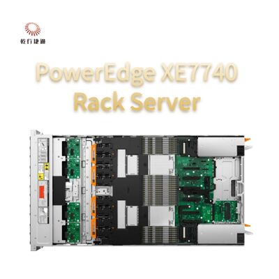 PowerEdge XE7740 Rack Server Flexible AI acceleration PowerEdge XE7740 empowers enterprise AI insights with flexible air-cooled PCIe GPU configurations for inferencing and model fine-tuning