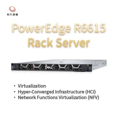 Dell PowerEdge R6615 1U Rack Server with 128  Memory and Direct Liquid Cooling，custom storage server，2 way server