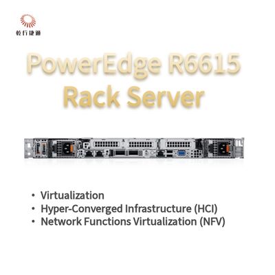 Dell PowerEdge R6615 1U Rack Server with 128  Memory and Direct Liquid Cooling，custom storage server，2 way server
