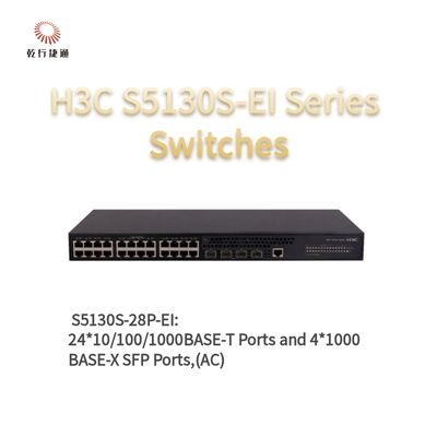 H3C S5130S-28P-EI Series Enhanced Gigabit Access Switches，network data switch，smart network switch