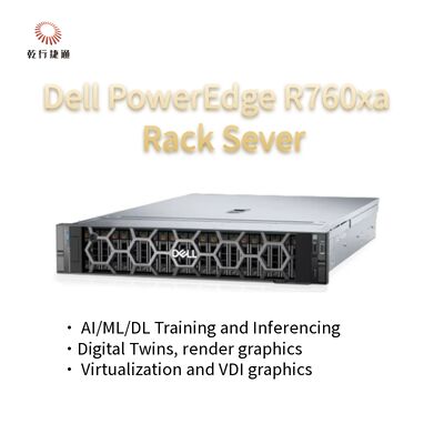 High performance server for heavy workloads  PowerEdge R760xa Rack Server System in Stock