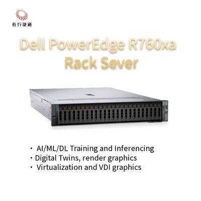 High performance server for heavy workloads  PowerEdge R760xa Rack Server System in Stock
