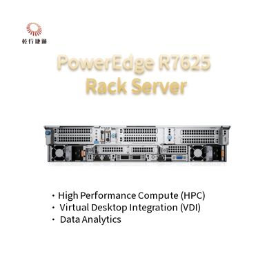 2U Two Socket PowerEdge R7625 Rack Server 4th Gen AMD EPYC™ Processors Up To 8x PCIe Gen5 Slots 12 X 2.5" SATA/SAS SSDs