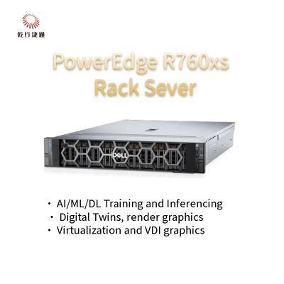 Poweredge R760 R760xs R760xa 2U Storage High Performance Computing Server 