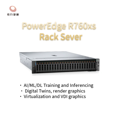 Poweredge R760 R760xs R760xa 2U Storage High Performance Computing Server 