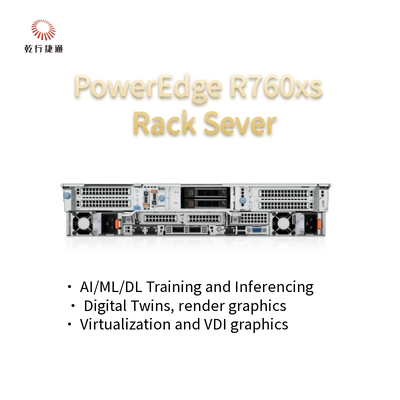 Poweredge R760 R760xs R760xa 2U Storage High Performance Computing Server 