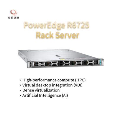 High-Tech PowerEdge R6725 1U Rack Server with AMD EPYC 9005 Series Processor