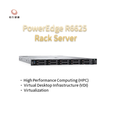 Poweredge  R6625 1u dual-socket rack server two AMD EPYC 4th Generation 9004 Series