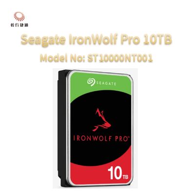 Seagate Ironwolf Pro 10TB Model No: ST10000NT001