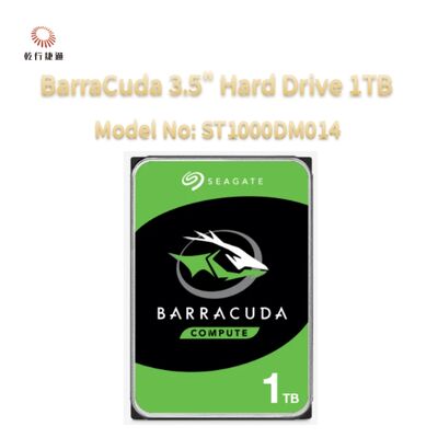 Seagate BarraCuda 3.5" Hard Drive 1TB Model No: ST1000DM014