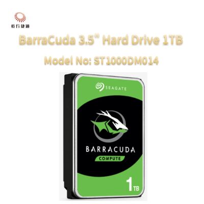 Seagate BarraCuda 3.5" Hard Drive 1TB Model No: ST1000DM014