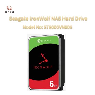 Seagate IronWolf® Network-Attached Storage (NAS) Hard Drive Model No: ST6000VN006