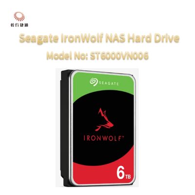 Seagate IronWolf® Network-Attached Storage (NAS) Hard Drive Model No: ST6000VN006