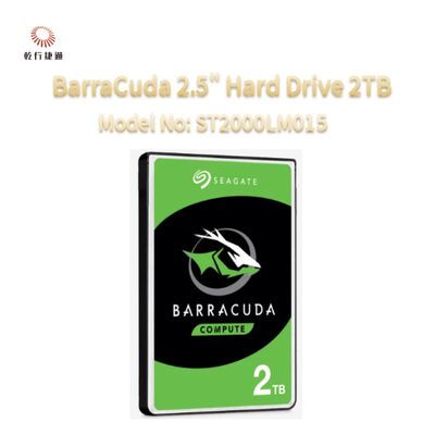 Seagate BarraCuda 2.5" Hard Drive 2TB Model No: ST2000LM015