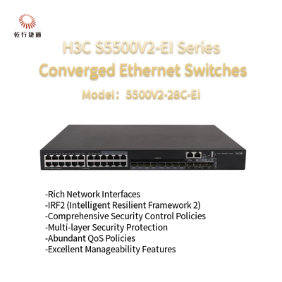 H3C S5500V2-EI Series S5500V2-28C-EI  High-performance Converged Ethernet Switches