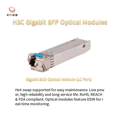 H3C Gigabit SFP Optical Modules Low Power Consumption and Hot-swappable  SFP-GE-LX-SM1310-S