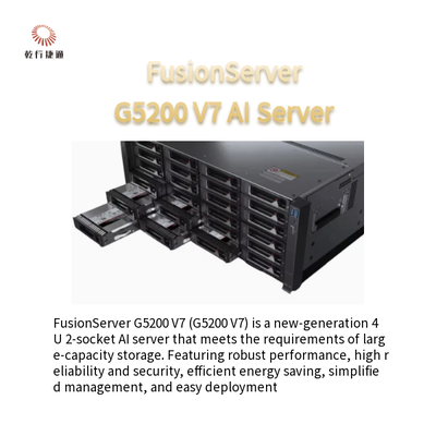 FusionServer G5200 V7 4U AI server1 or 2 x 4th/5th Gen Intel Xeon Scalable processors