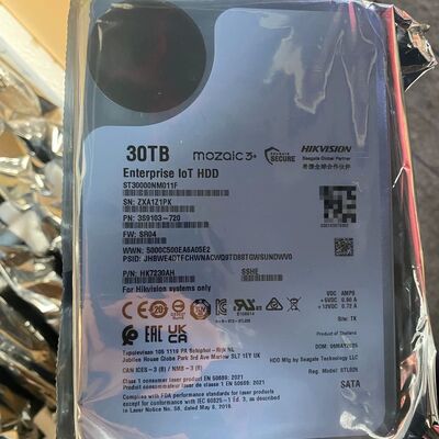 Seagate Exos Enterprise Hard Drives EXOS 28TB Model No: ST30000NM011F 