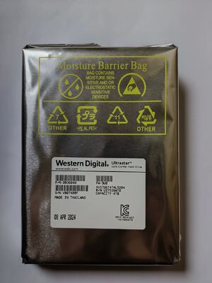 Western Digital  Ultrastar  DC HC580 Data Center HDD  Model：HUS726T4TAL5204